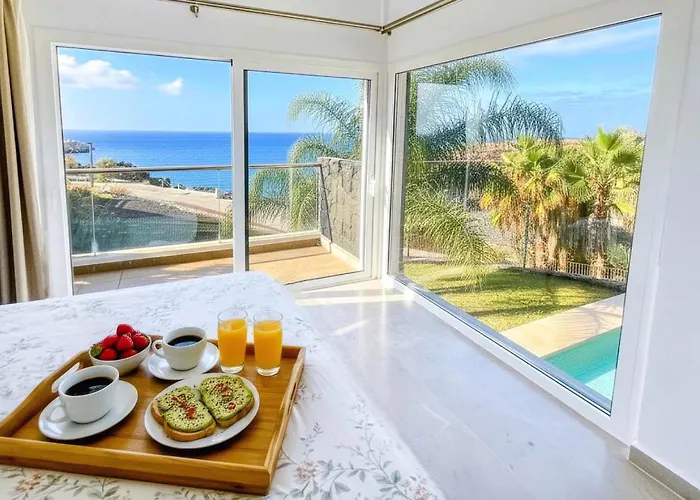 Luxury Oceanview De Nava With Heated Private Pool * San Miguel de Abona