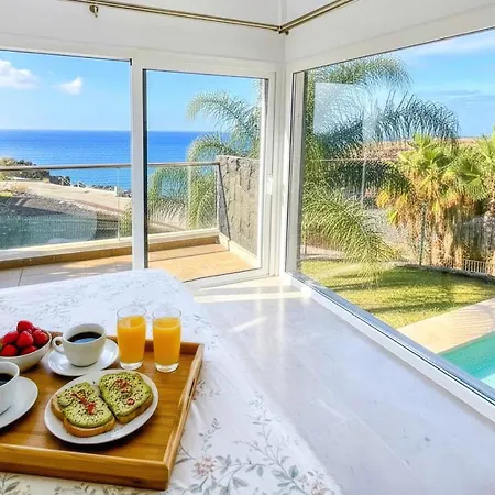Luxury Oceanview De Nava With Heated Private Pool * San Miguel de Abona