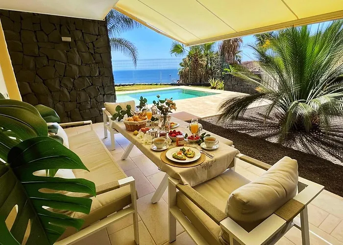 Luxury Oceanview De Nava With Heated Private Pool Villa San Miguel de Abona